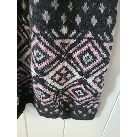 Abercrombie Kids Girls Sweater Dress 15/16 Gray Embellished Knit Long Sleeve - Picture 7 of 11